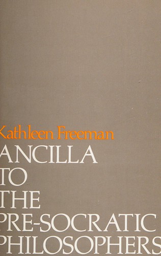 Cover image for Ancilla to the Pre-Socratic Philosophers