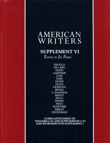 Cover image for American Writers - Supplement VI (American Writers)