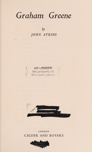 Cover image for Graham Greene