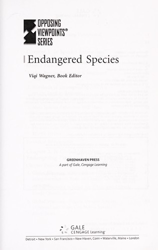 Cover image for Endangered Species (Opposing Viewpoints)