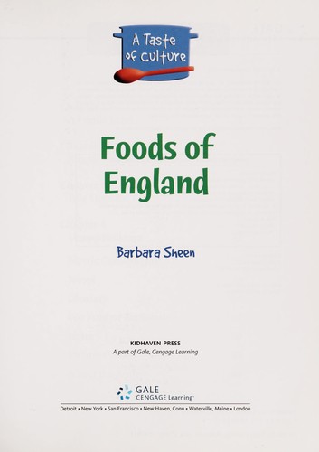 Cover image for Foods of England