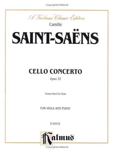 Cover image for Cello Concerto, Op. 33 (Kalmus Edition)