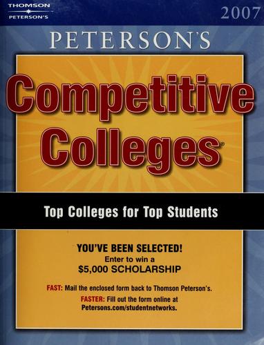 Cover image for Competitive Colleges 2008