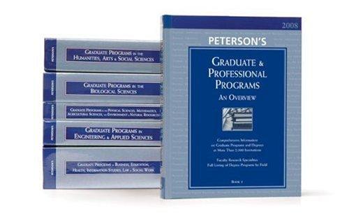Cover image for Graduate Guide Set (6vols) 2008 (Peterson's Graduate & Professional Programs)