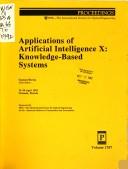 Cover image for Applications of Artificial Intelligence X: Knowledge-Based Systems