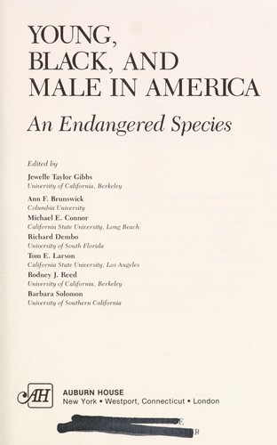 Cover image for Young, Black, and Male in America: An Endangered Species