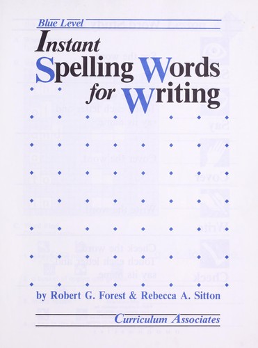 Cover image for Instant Spelling Words for Writing