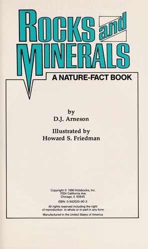Cover image for Rocks and Minerals Nature Fact Book
