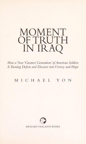 Cover image for Moment of truth in Iraq