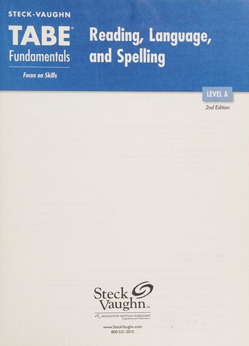 Cover image for Language, and Spelling; Level A
