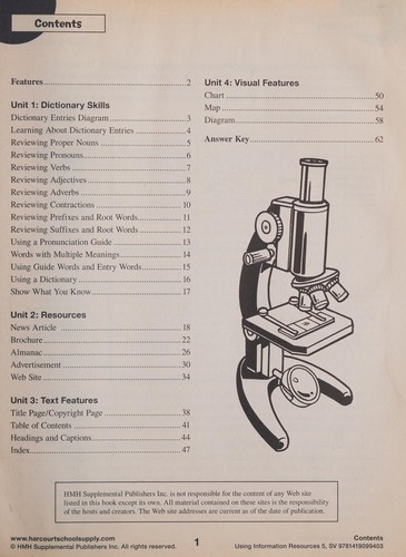 Cover image for Using Information Resources, Grade 5