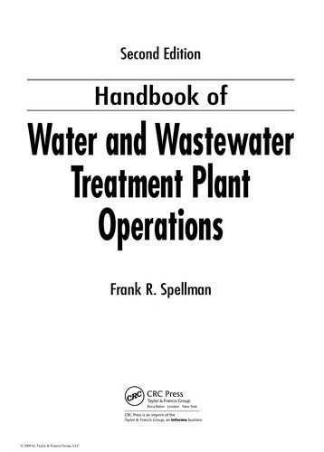 Cover image for Handbook of Water and Wastewate Treatement Plant Operations, Second Edition