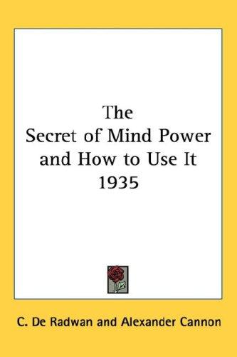 Cover image for The Secret of Mind Power and How to Use It 1935