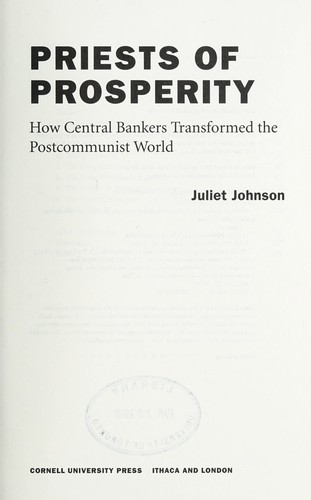 Cover image for Priests of prosperity
