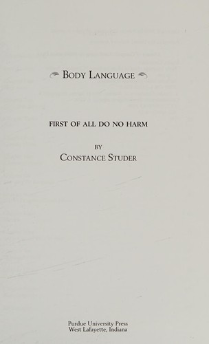 Cover image for Body language