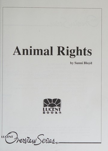 Cover image for Animal Rights (Overview Series)