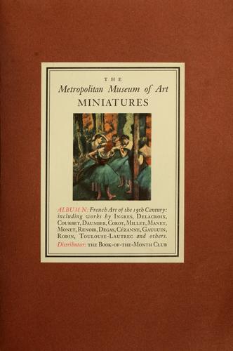 Cover image for The Masterpieces of French Painting From The Metropolitan Museum of Art 1800-1920