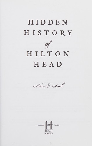 Cover image for Hidden history of Hilton Head