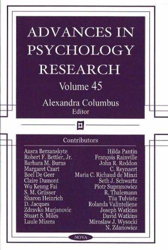 Cover image for Advances in Psychology Research Vol. 45