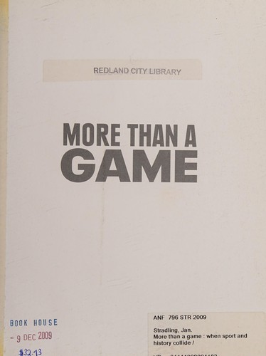 Cover image for More than a game