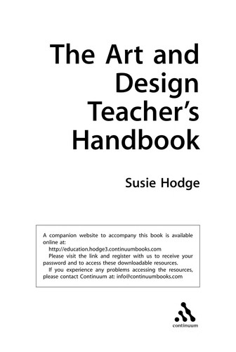 Cover image for Art and design teacher's handbook