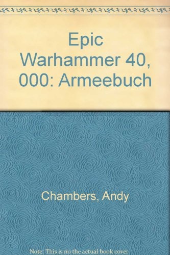 Cover image for Epic Warhammer 40, 000