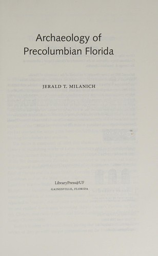 Cover image for Archaeology of Precolumbian Florida