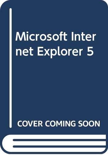 Cover image for Microsoft Internet Explorer 5
