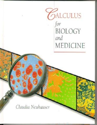 Cover image for Calculus for Biology and Medicine