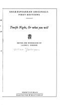 Cover image for Twelfe night, or, What you will