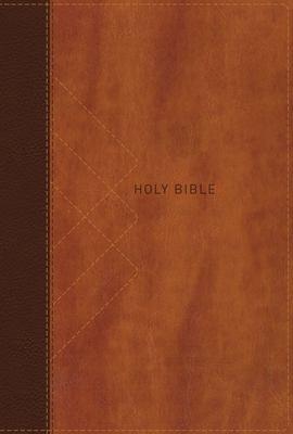 Cover image for NIV, Thinline Bible, Giant Print, Leathersoft, Brown, Red Letter, Thumb Indexed, Comfort Print