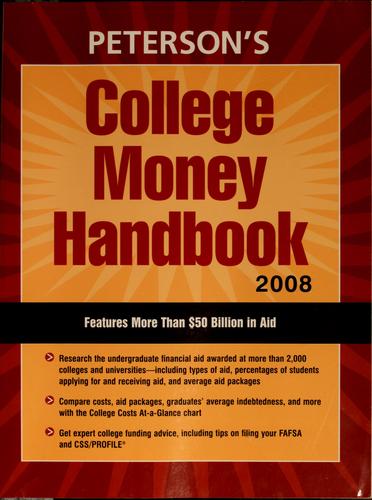 Cover image for College Money Handbook 2008