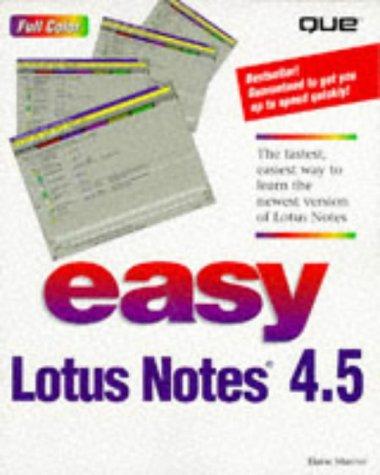 Cover image for Easy Lotus Notes 4.5 (2nd Edition)