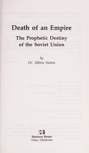 Cover image for Death of an Empire