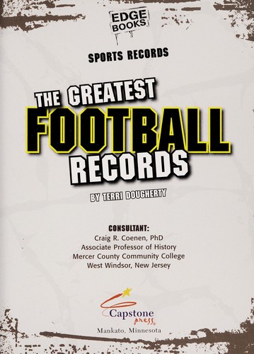 Cover image for greatest football records