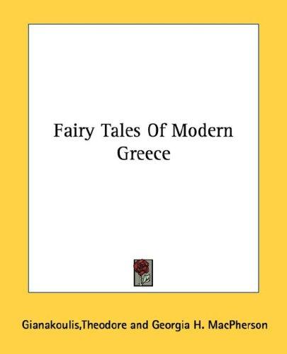 Cover image for Fairy Tales Of Modern Greece